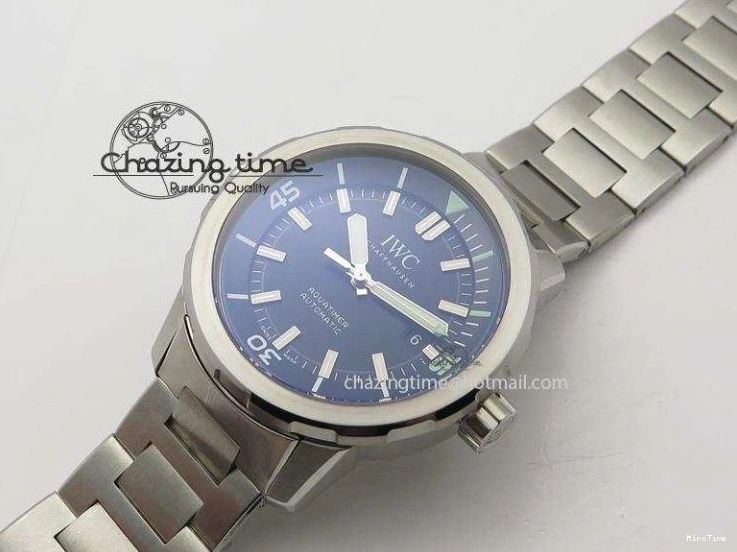 MIROTIME 0317 UrbanStyle Aquatimer Automatic IW329002 V6F 1:1 Best Edition Black Dial On SS Bracelet MIYOTA 7317